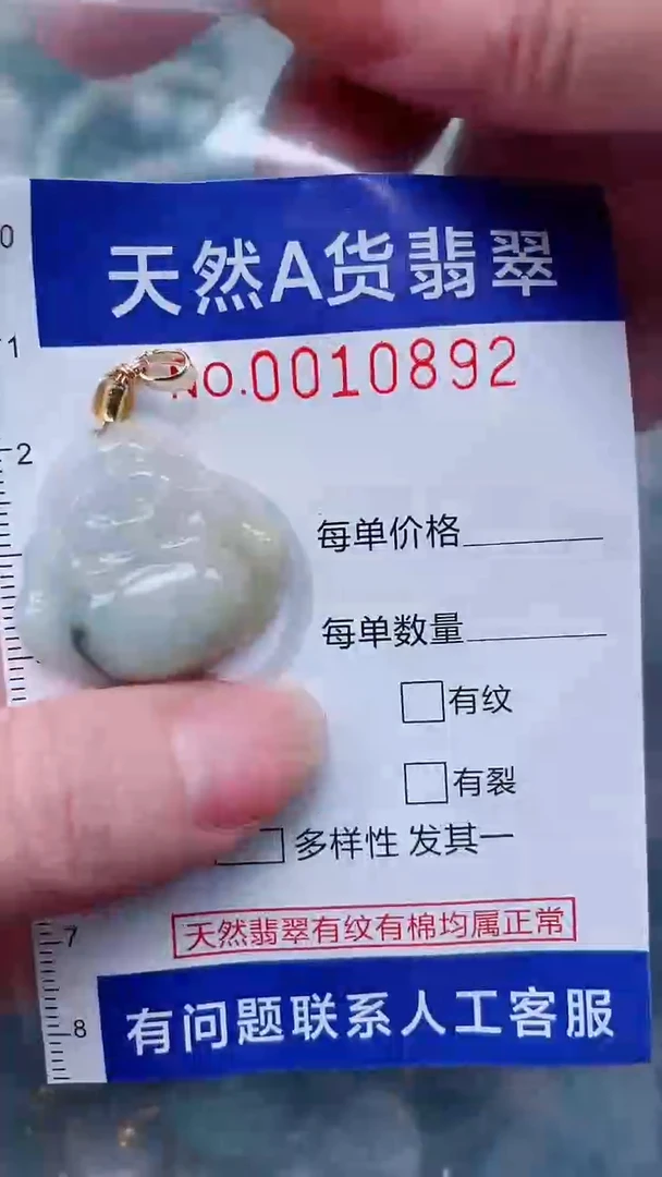 翡翠未镶嵌吊坠(不含链)1