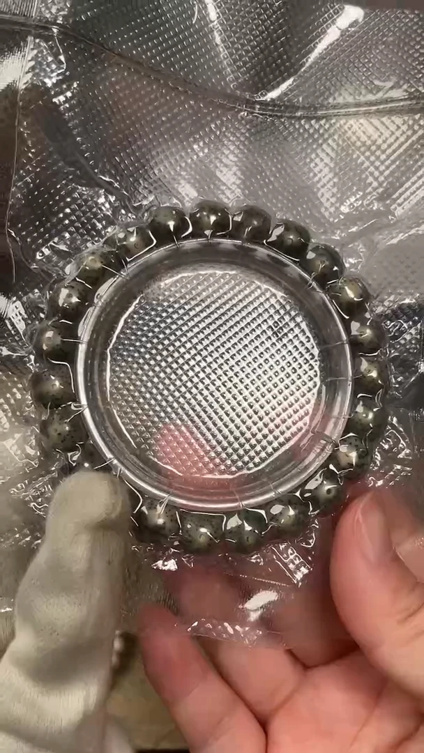 手串星月菩提石玉料满绿绿幽灵星月菩提手串