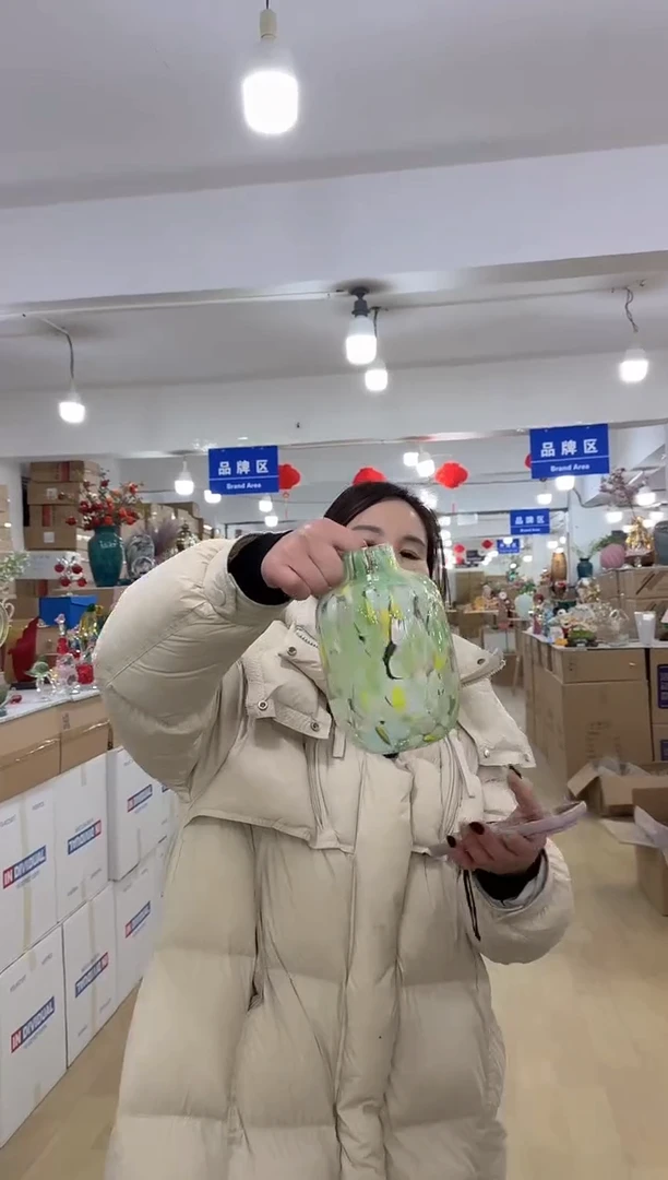 【闪购商品】无铅玻璃美全花器-j-早23