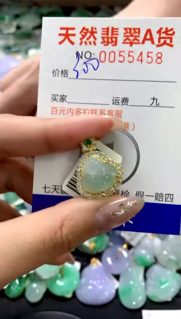 颈饰银S925镶嵌翡翠1111111111111111