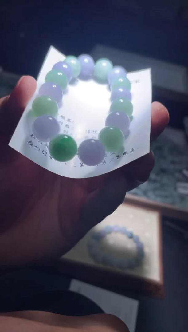 未镶嵌定制翡翠珠串