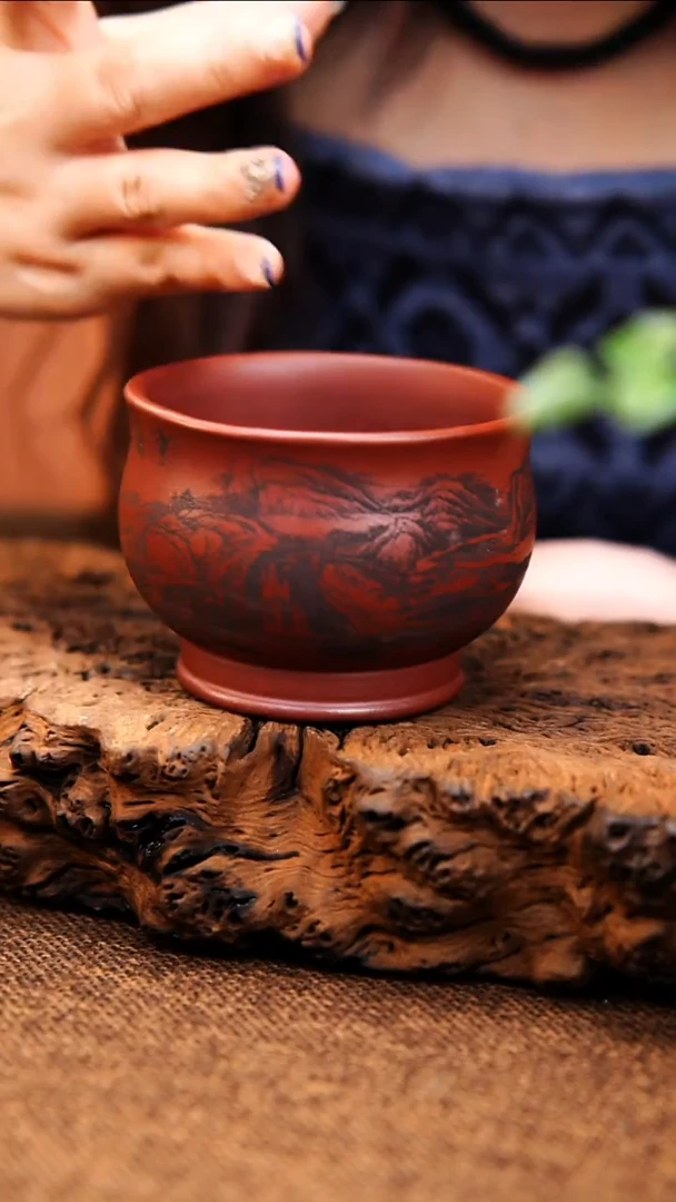 茶杯紫砂原矿紫砂杯