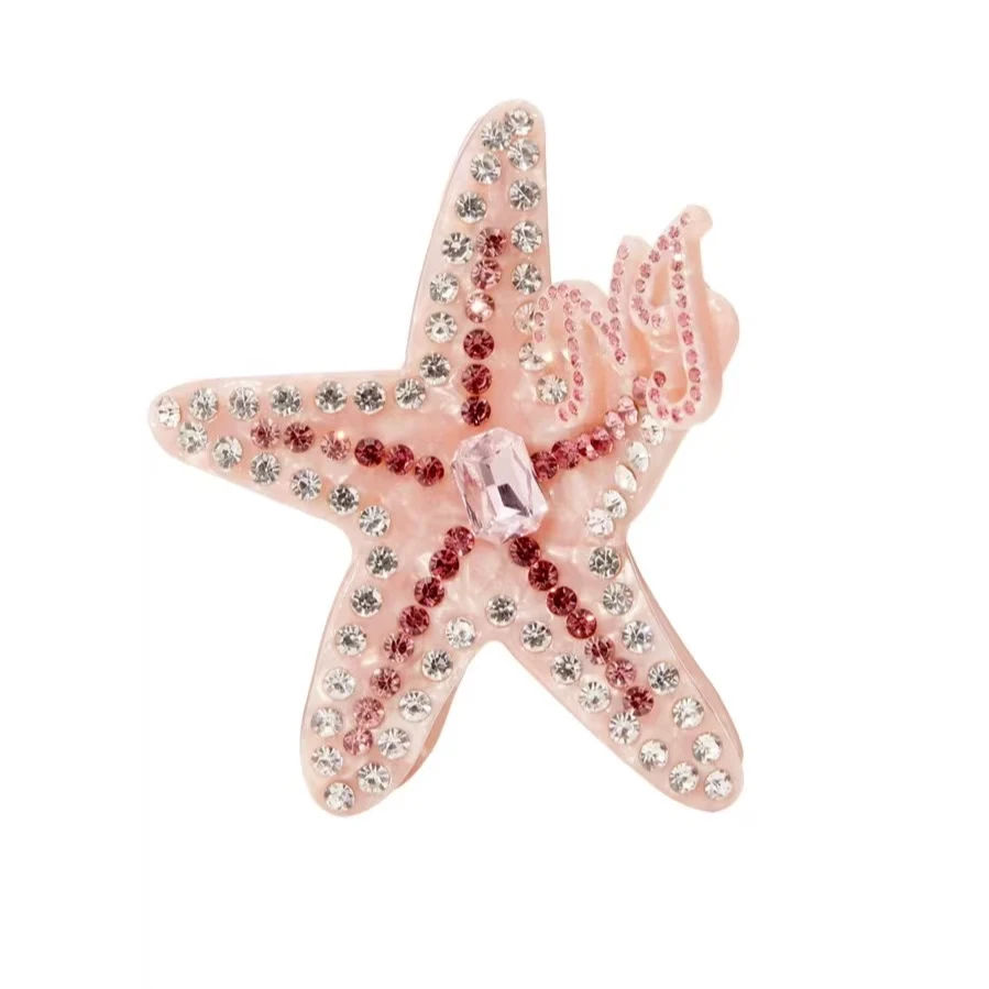 海星发夹新款高端女神精致气质配饰度假高级设计感