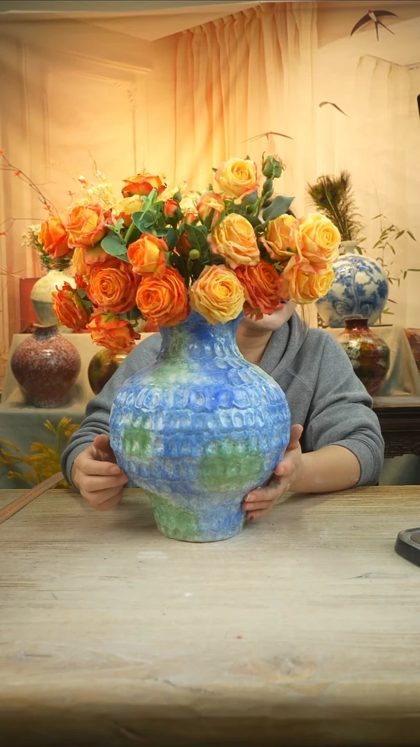 高度28口径14景德镇花瓶