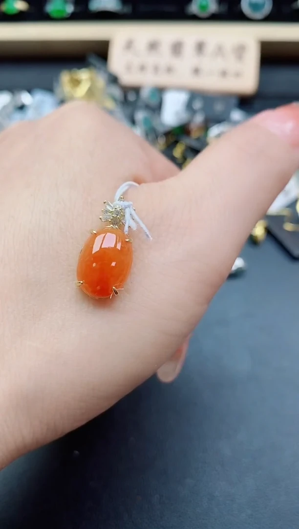 吊坠(赠链)银S925镶嵌翡翠1