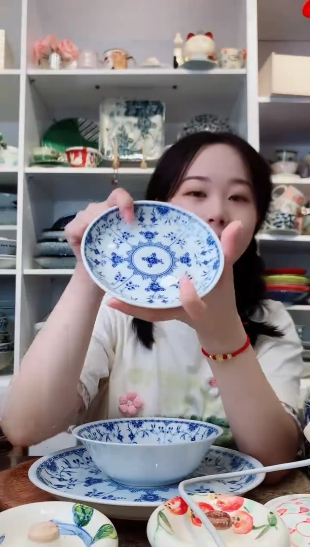 陶瓷【清仓】bloom青花小碟子13.5cm