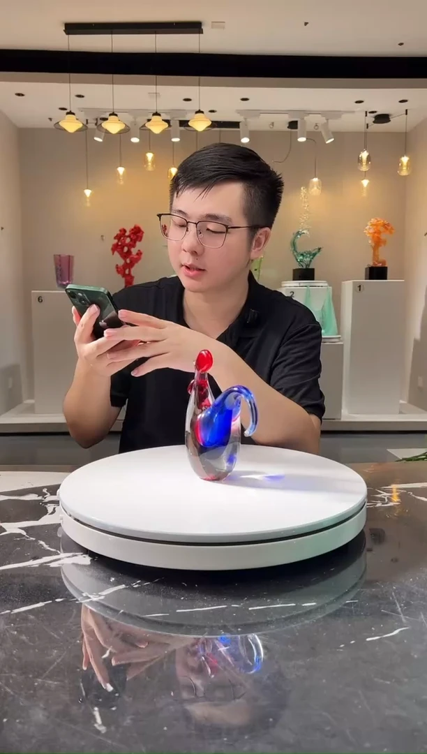 摆件星**瑞巴比特美学 金红小鸡