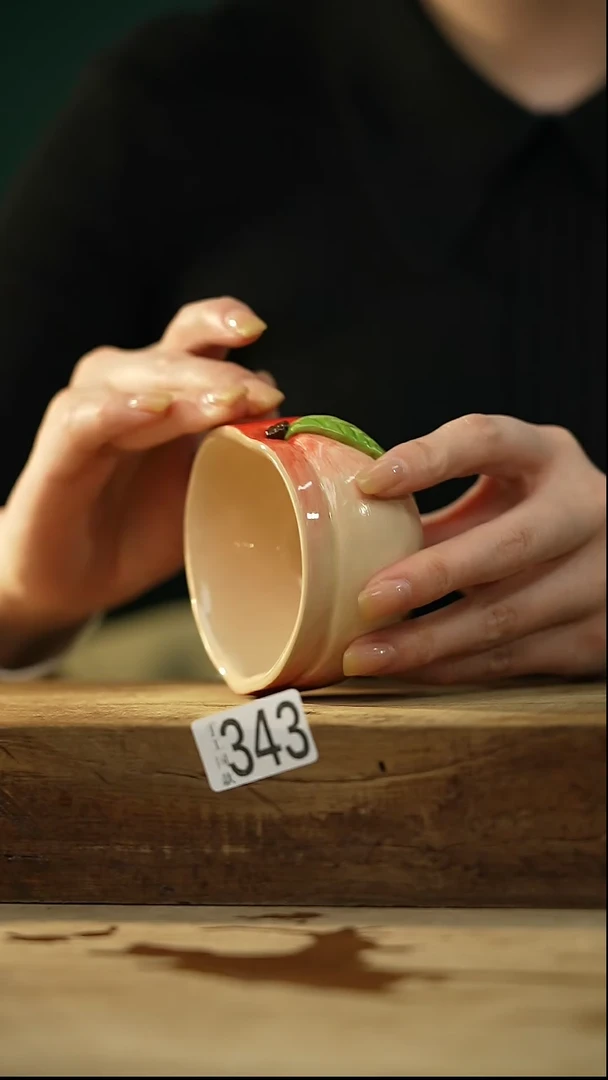 【闪购商品】瓷片设计师手作款 蜜桃 主人杯