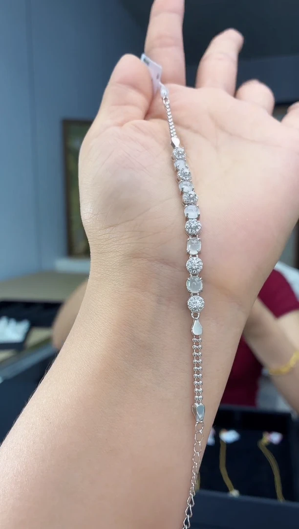 银S925镶嵌手链翡翠H****C11111
