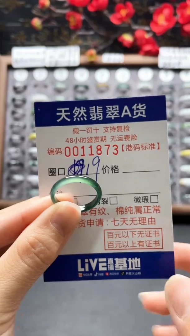 【闪购商品】翡翠戒指未镶嵌翡翠戒指1873