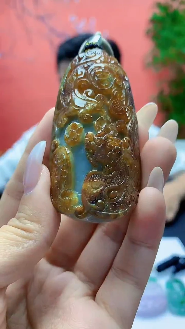 未镶嵌定制翡翠4917ty-毛货挂件47