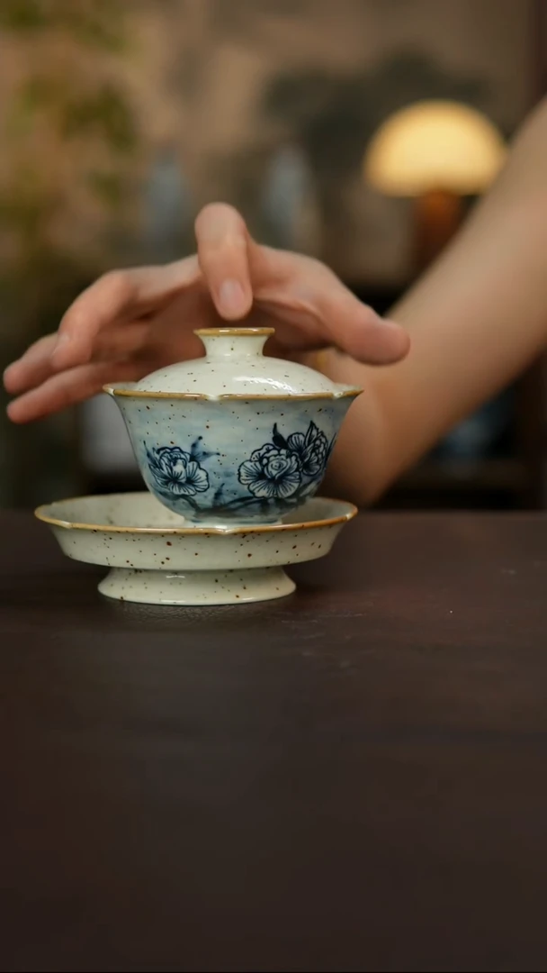 杯景德镇陶瓷杯碗柴烧多人