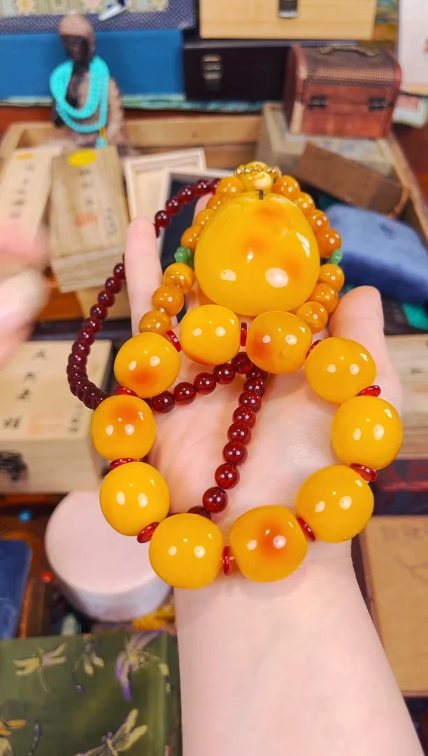 未镶嵌蜜蜡裸石B兰妹专属高端链接一套82