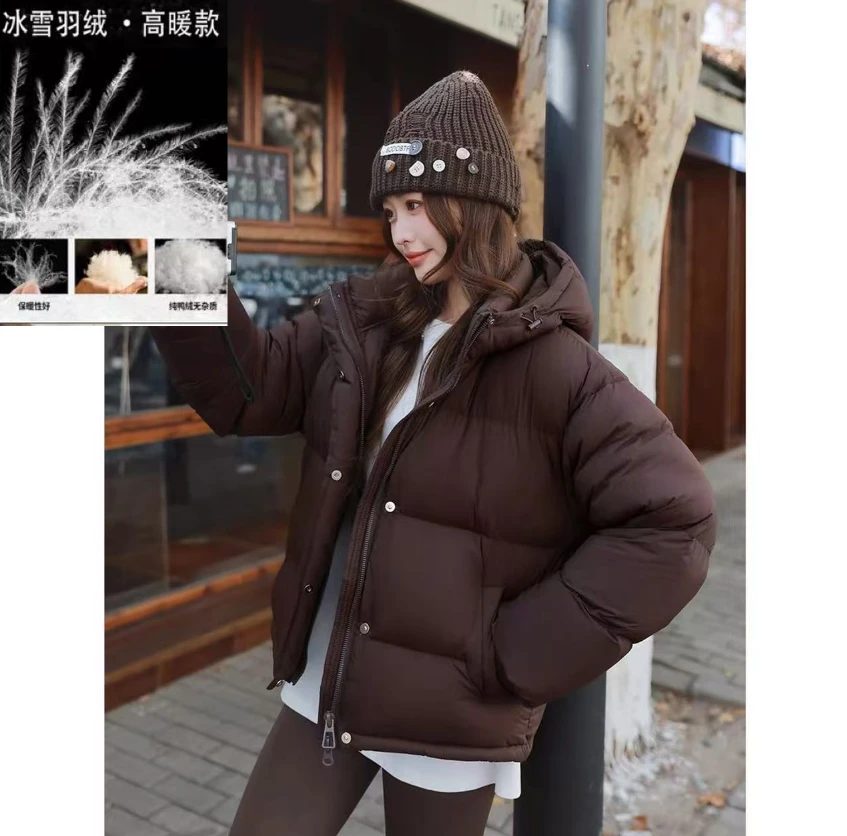 【羽绒服】冬季加厚保暖高档时尚外套设计感百搭女装6060[SY]