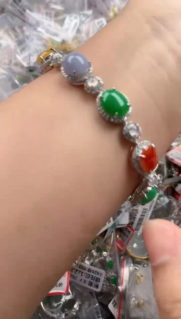 银S925镶嵌戒指翡翠111   4