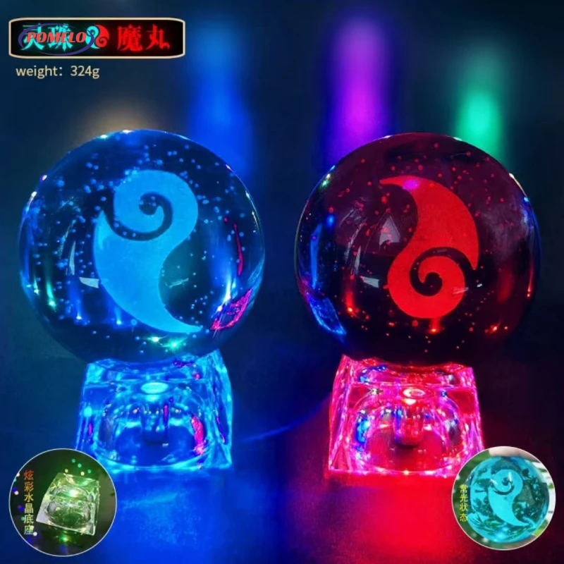 动漫哪吒闹海周边敖丙魔丸灵珠同款小夜灯水晶球摆件生日礼物摆件