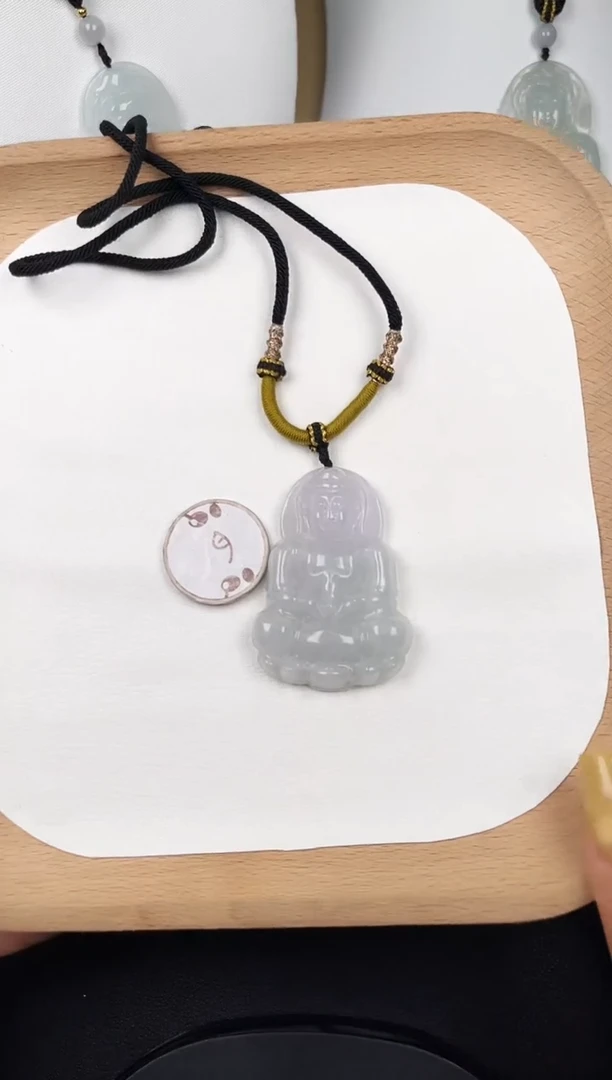 颈饰未镶嵌翡翠Y5C012油冰厚装大观音