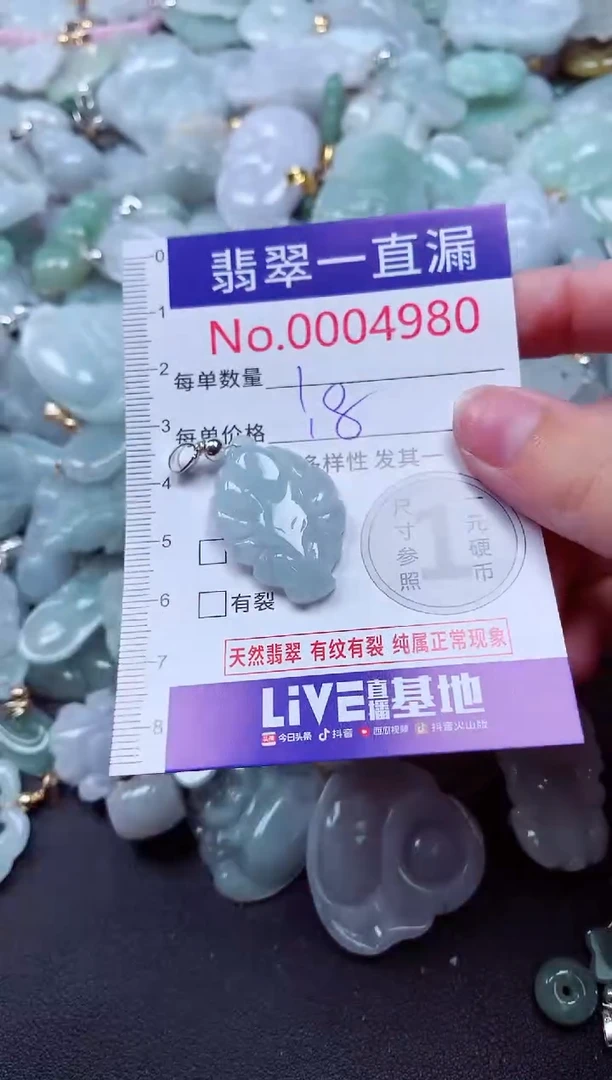 吊坠(不含链)未镶嵌翡翠4980