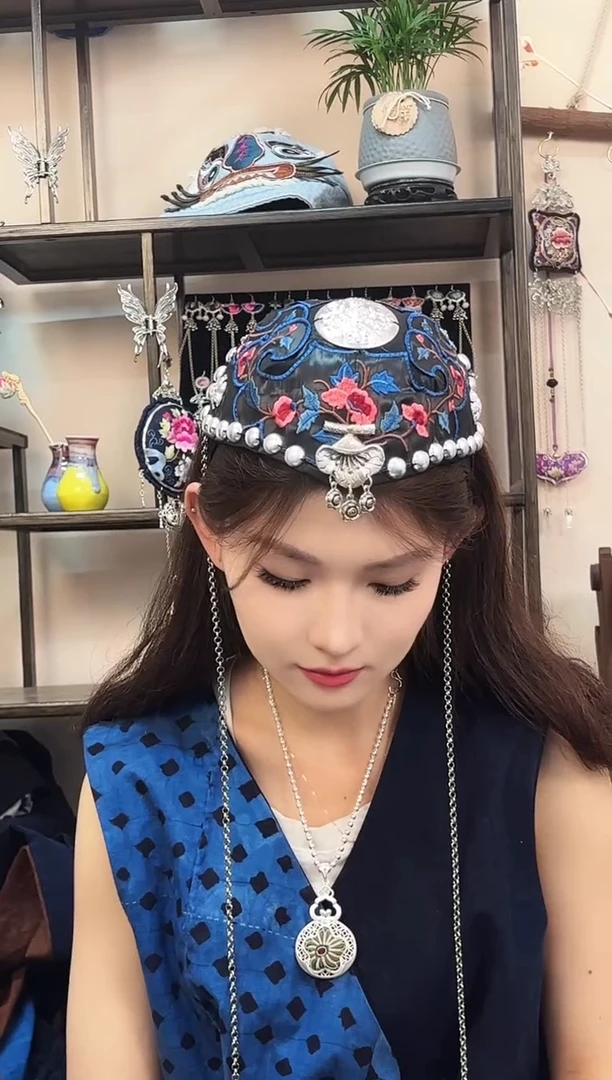 织绣民族风非遗老绣饰品814 头饰