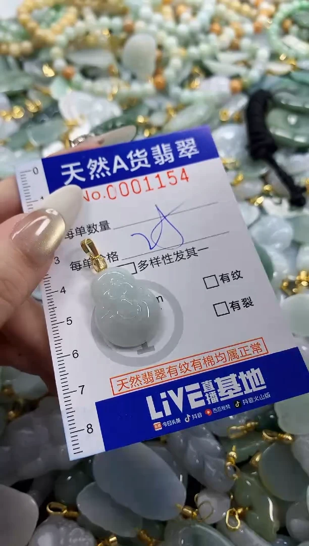 颈饰未镶嵌翡翠天然A货翡翠