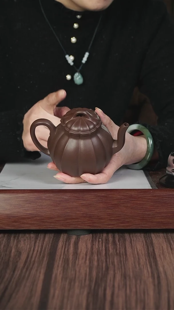 【闪购商品】紫砂茶壶筋纹 底槽清  水仙