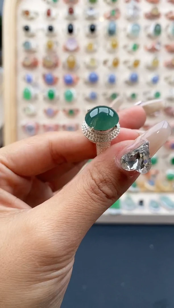 【闪购商品】翡翠戒指未镶嵌缅甸天然A货翡翠222  2+10