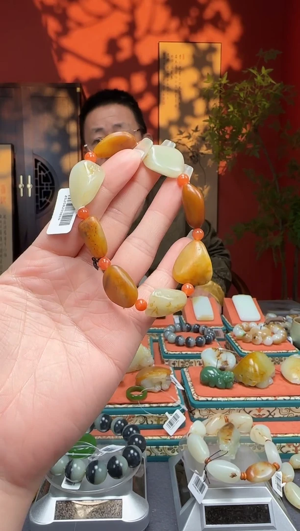 【闪购商品】和田玉手串未镶嵌手串43.5克