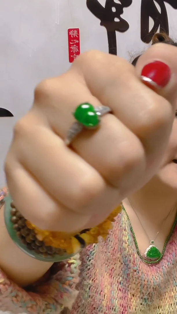 未镶嵌戒指翡翠天然A货 假一罚四