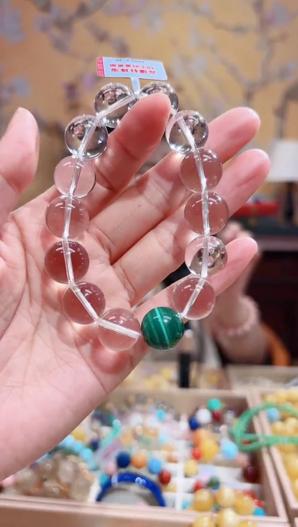 未镶嵌手串水晶14.3咪+天然水晶多宝手串