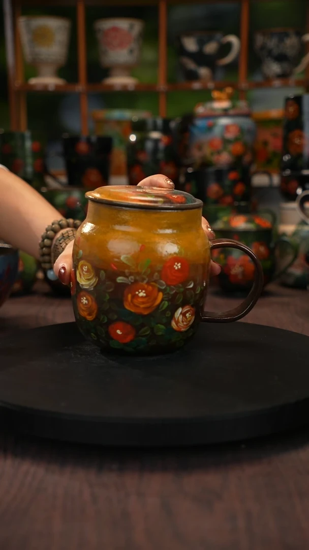 油画手绘 釉下彩