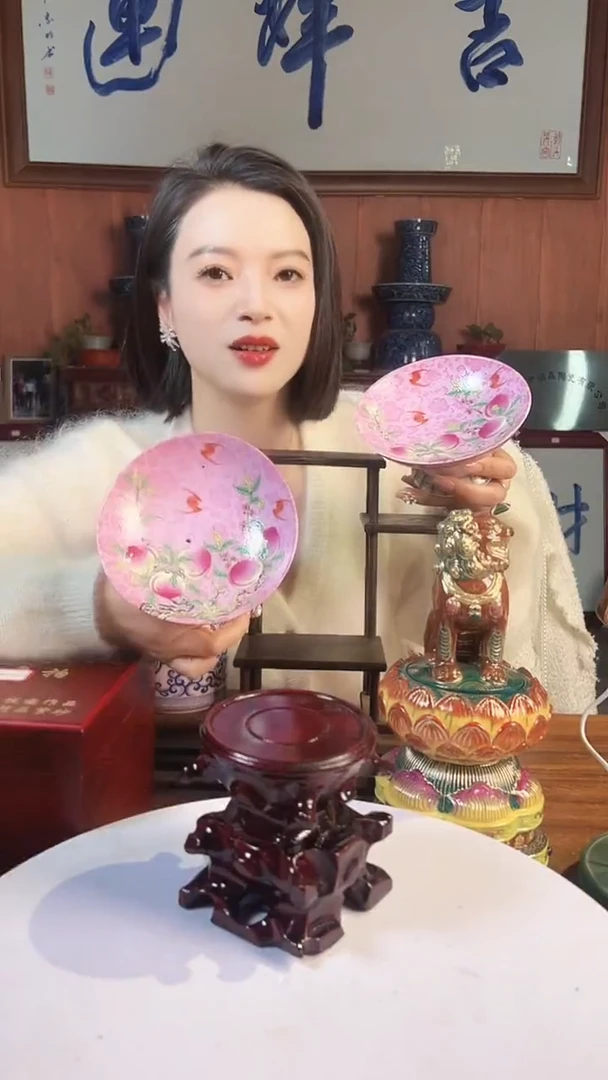 摆件陶景德镇陶瓷青花摆件13