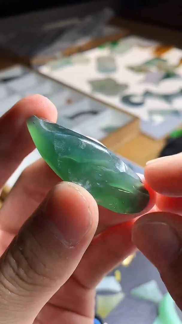 未镶嵌定制翡翠 手牌