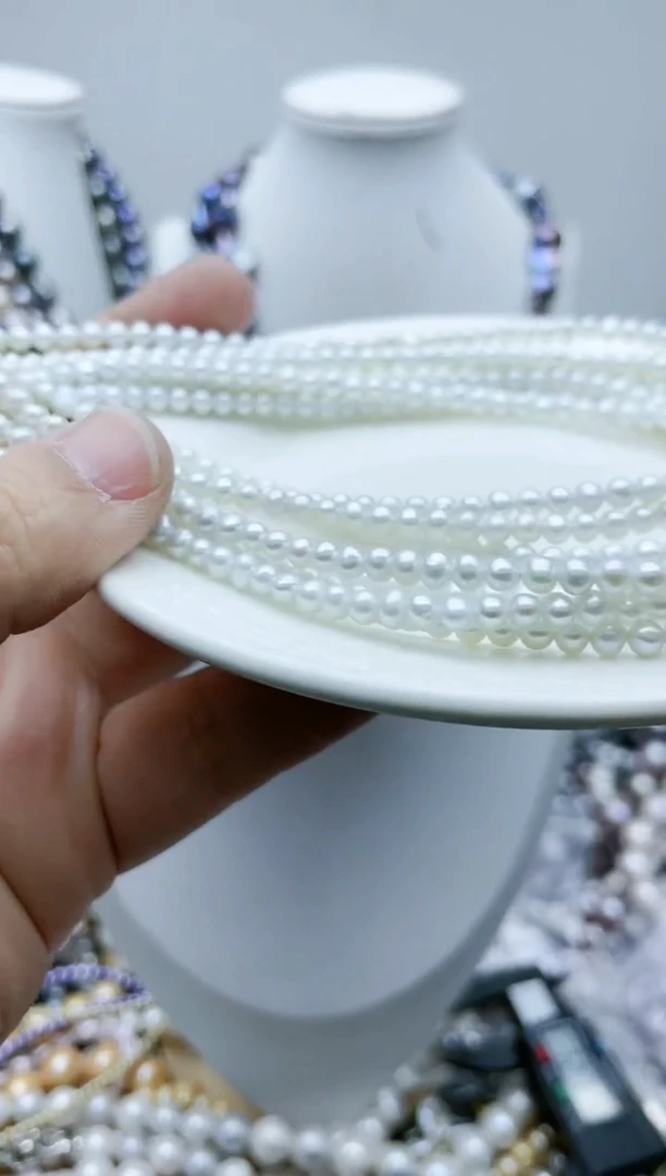 【闪购商品】淡水珍珠颈饰钛钢1