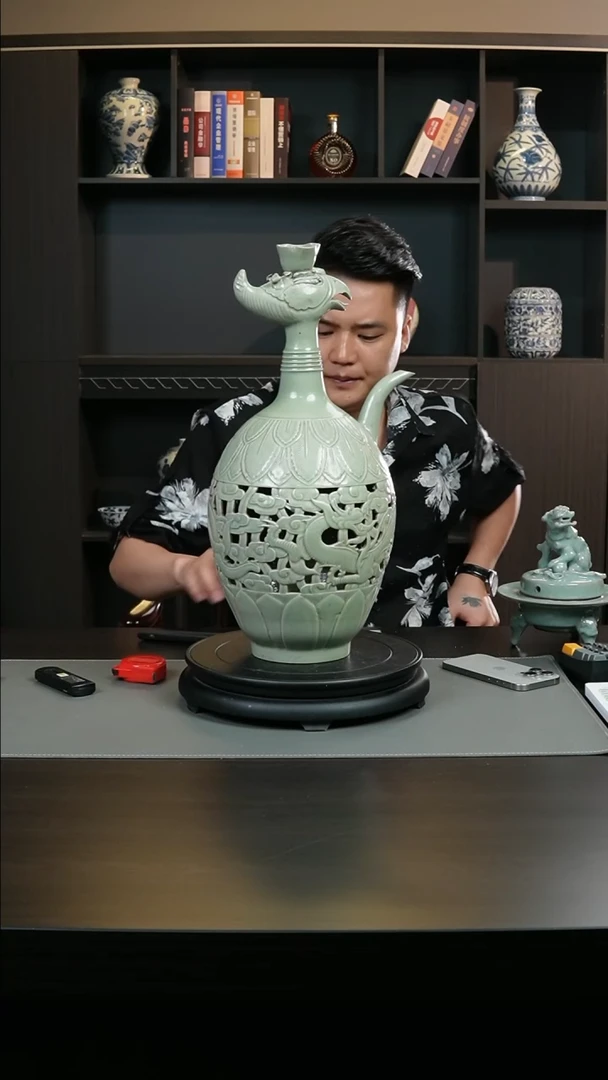瓶糊**生陶瓷陶瓷摆件摆件888