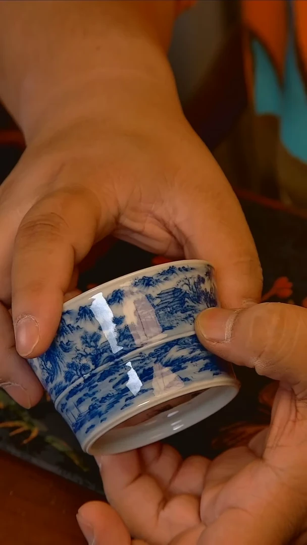 杯手工手绘杯杯很美丽