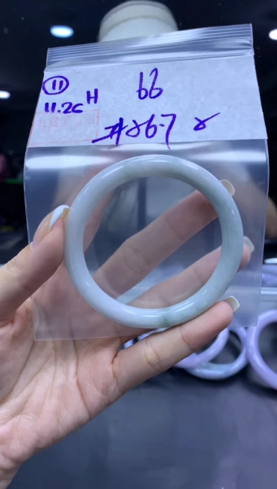 未镶嵌定制翡翠11手镯56.7纹+66元+拍一发一