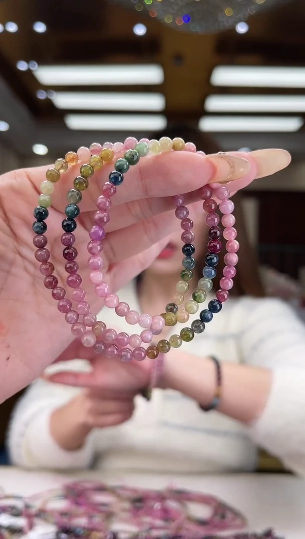 【闪购商品】碧玺/未镶嵌4mm+碧玺多圈多样性发货5