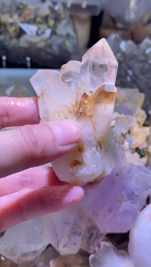 未镶嵌珠宝半成品水晶74号125g四川超七花园水晶