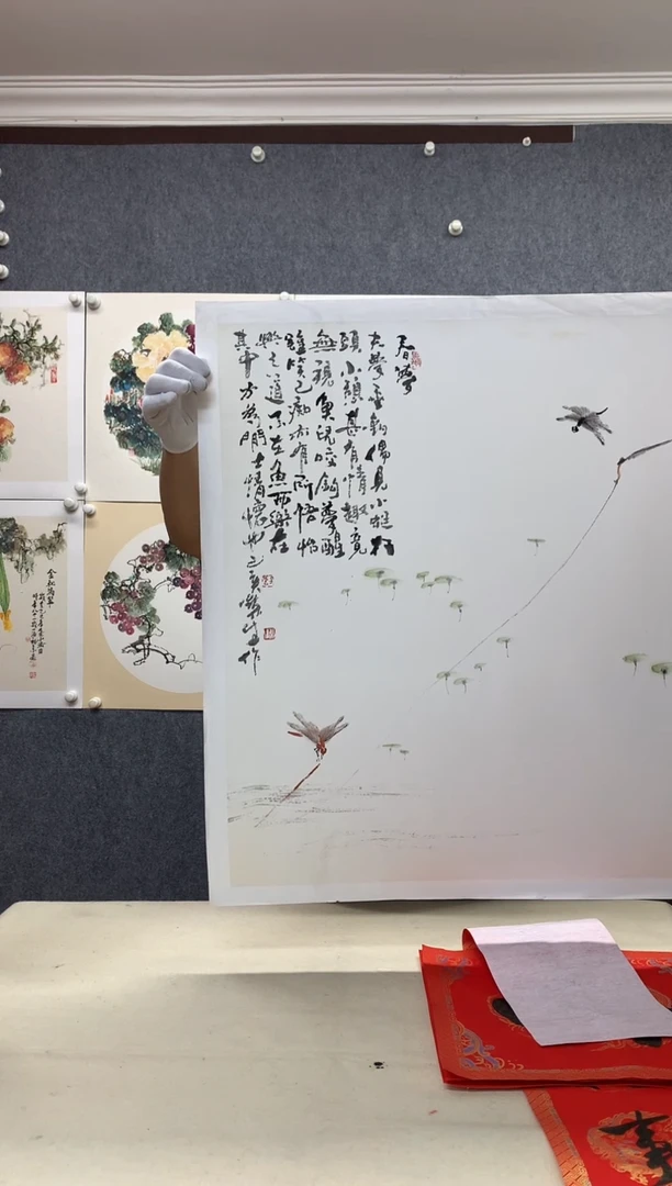 纸本68*68手绘国画作品定制