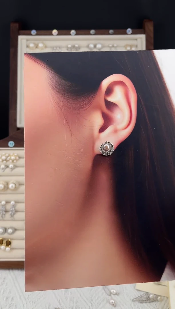 合金耳饰淡水珍珠30