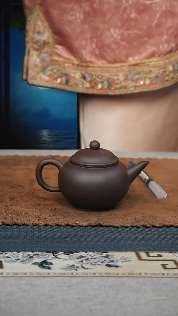 茶杯紫砂底槽清圆水平微瑕