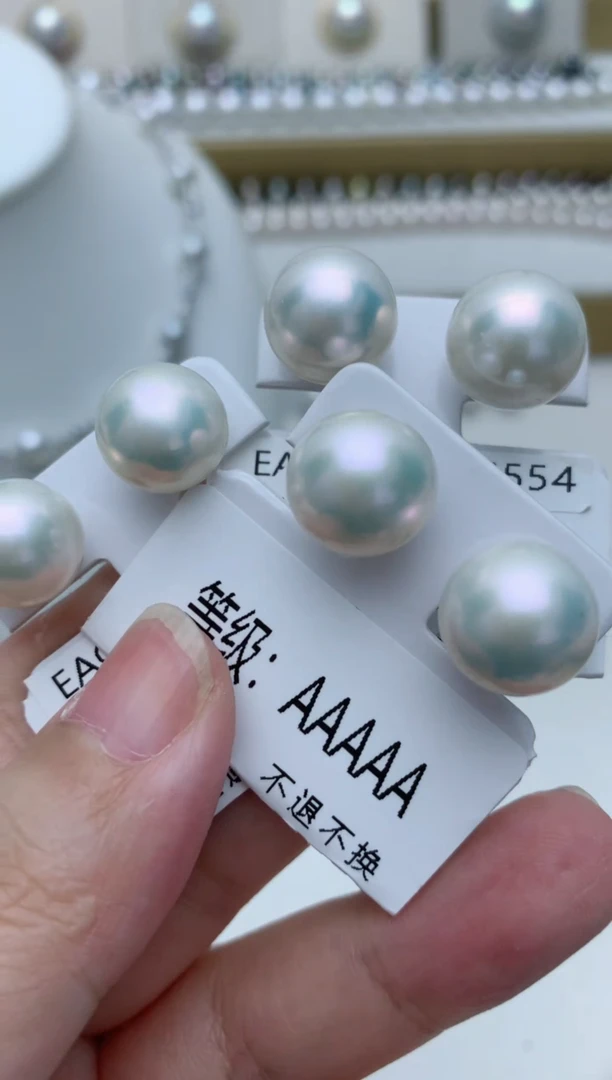 银S925镶嵌淡水珍珠耳饰w31  多样性发其一