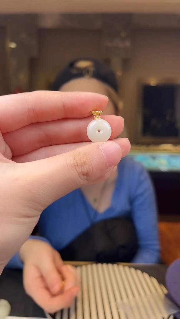 【闪购商品】和田玉颈饰银S925镶嵌SH181 多样性发其一