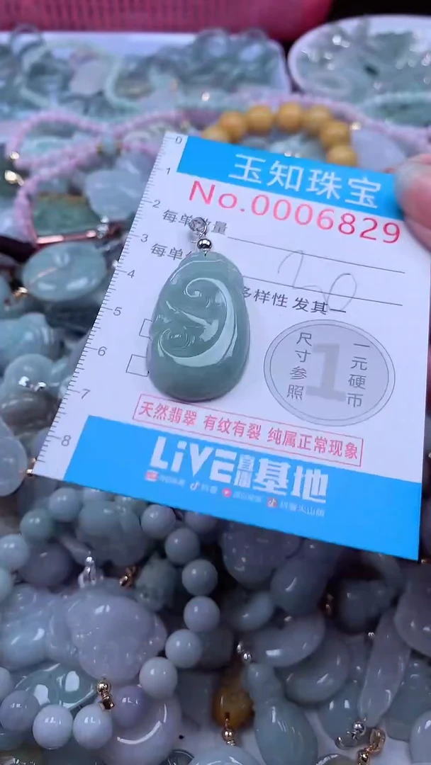翡翠未镶嵌吊坠(不含链)6829