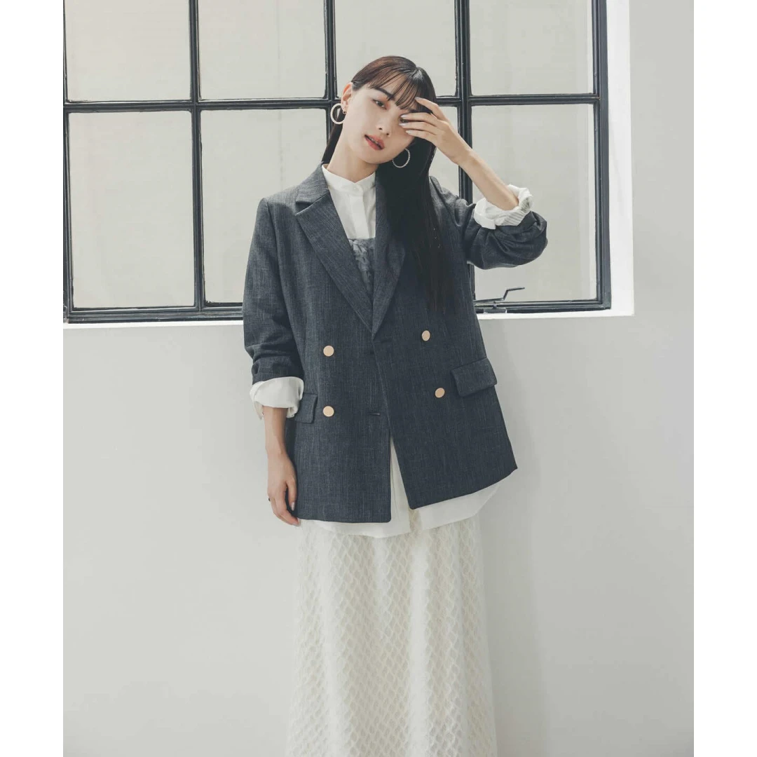 【Montendre】 重磅人气款 N 经典定番百搭暗纹女士西装外套