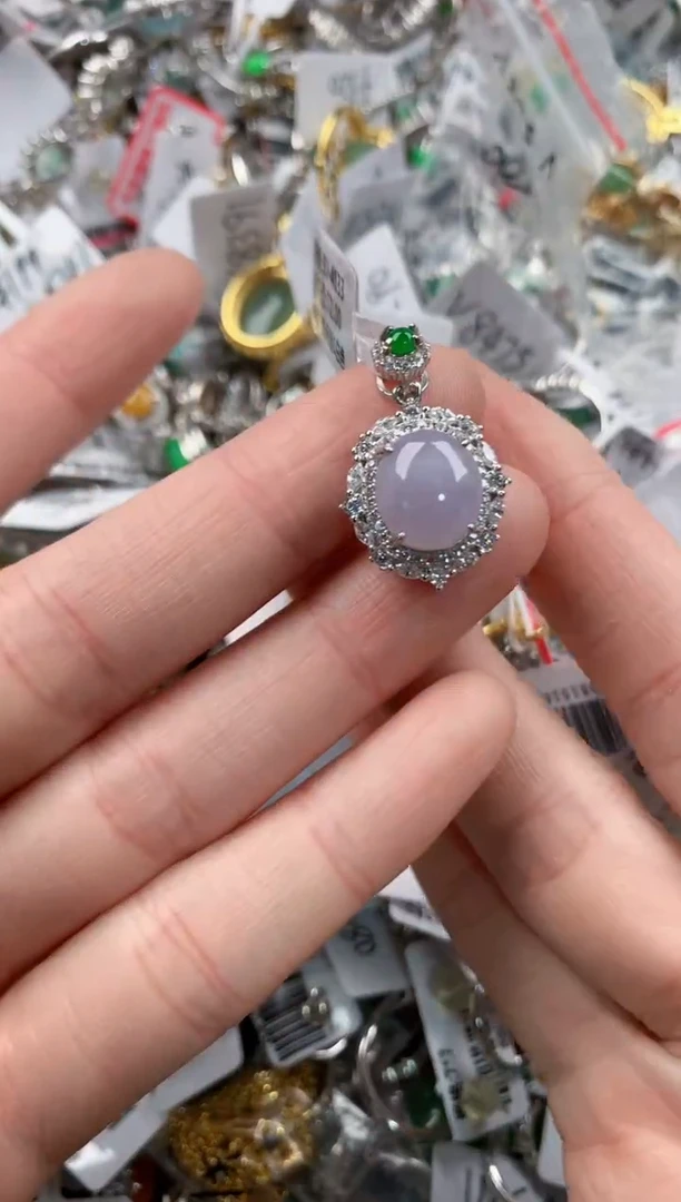 银S925镶嵌戒指翡翠1111------2