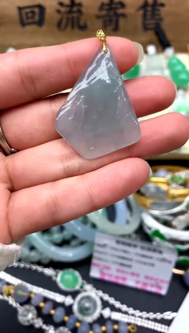 【闪购商品】翡翠颈饰18K金镶嵌66-中国好珍宝