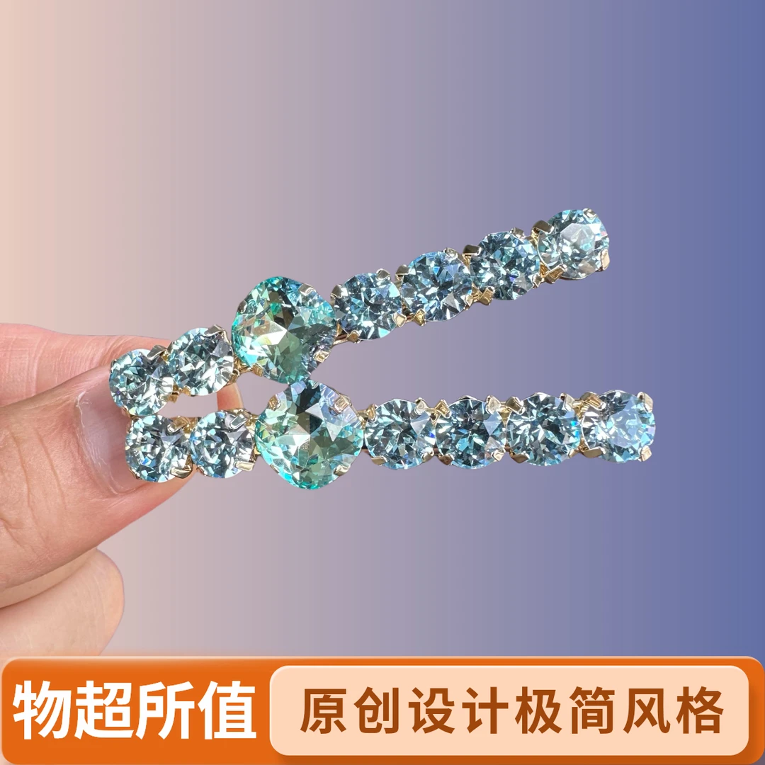 法式女日韩饰品气质极简少女风富家千金风发夹森系网红发卡百搭