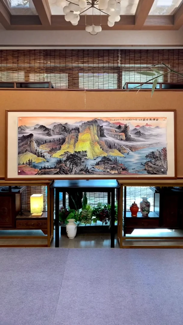 国画国画纯手绘纯实木205*85cm