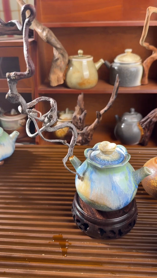 景德镇纯手工茶壶孤品